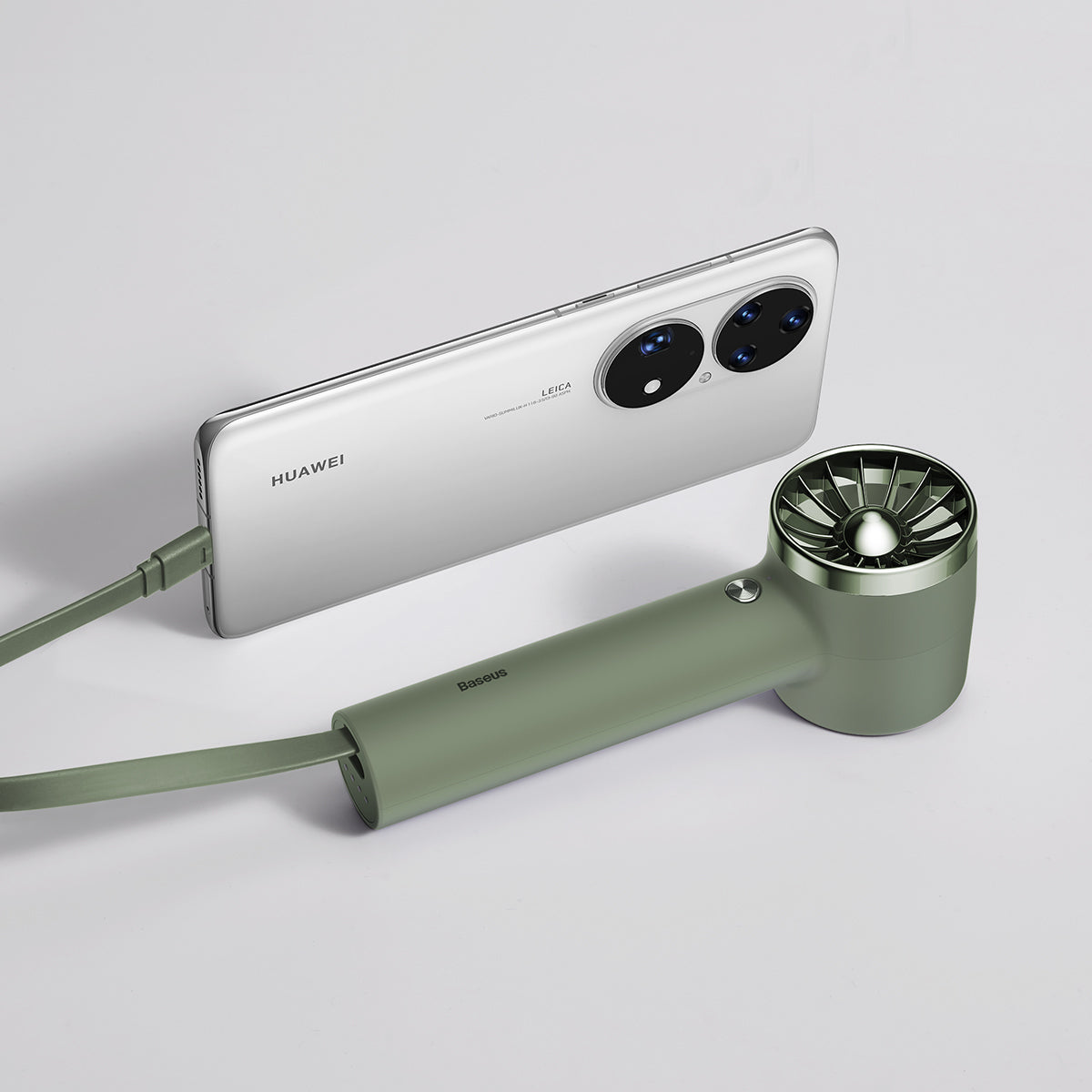 Baseus Flyer Turbine Handheld Fan High Capacity(4000mAh)Type-C Output Line Green