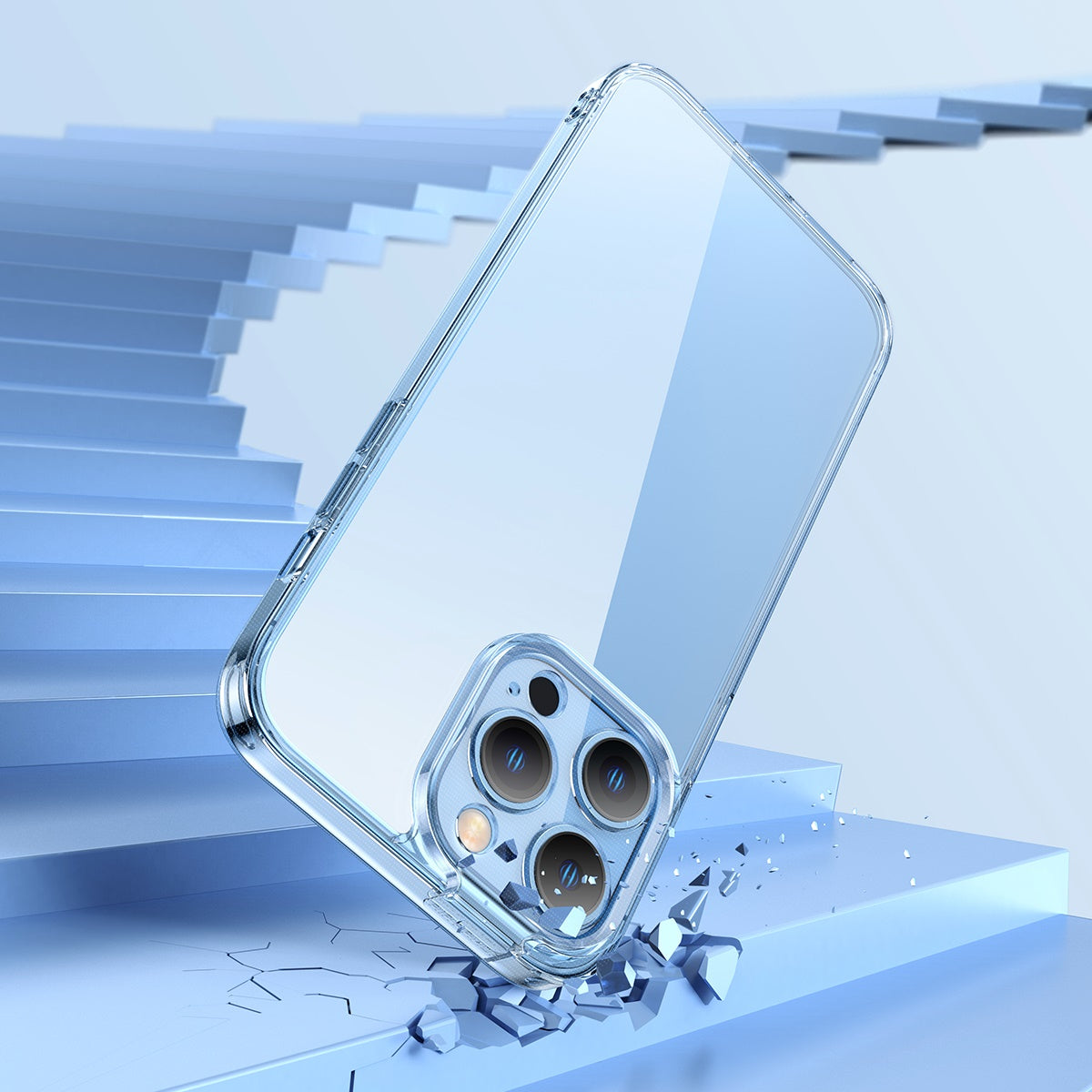 Baseus Super Ceramic Series Glass Case For iPhone 14 Pro Max Tempered Glass + Cleaning kit Clear