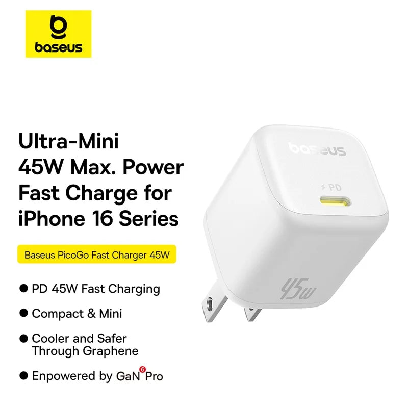 Baseus PicoGo Fast Charger 1C 45W
