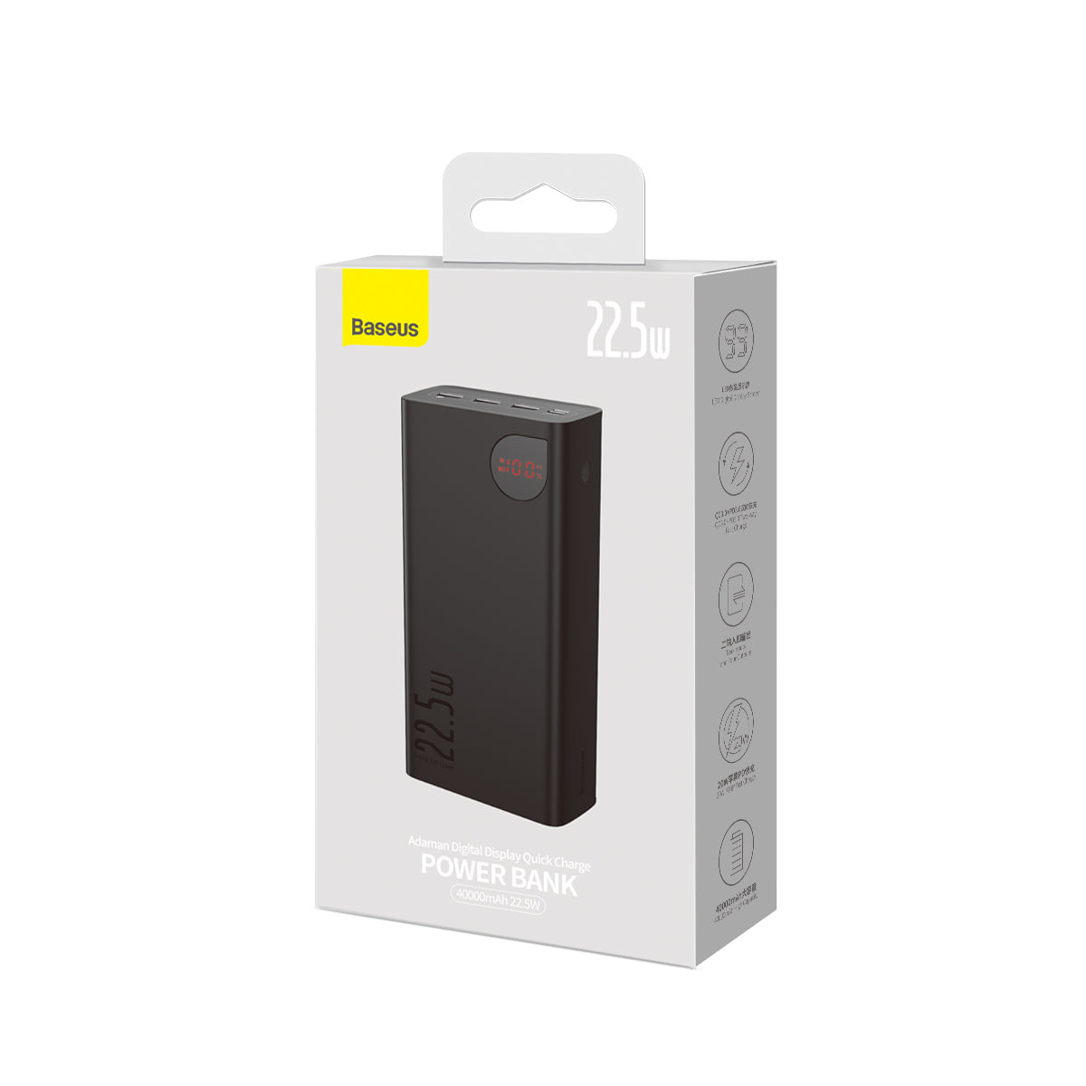 Baseus Adaman Metal Body Digital Display Quick Charge Power Bank 40000mAh 22.5W