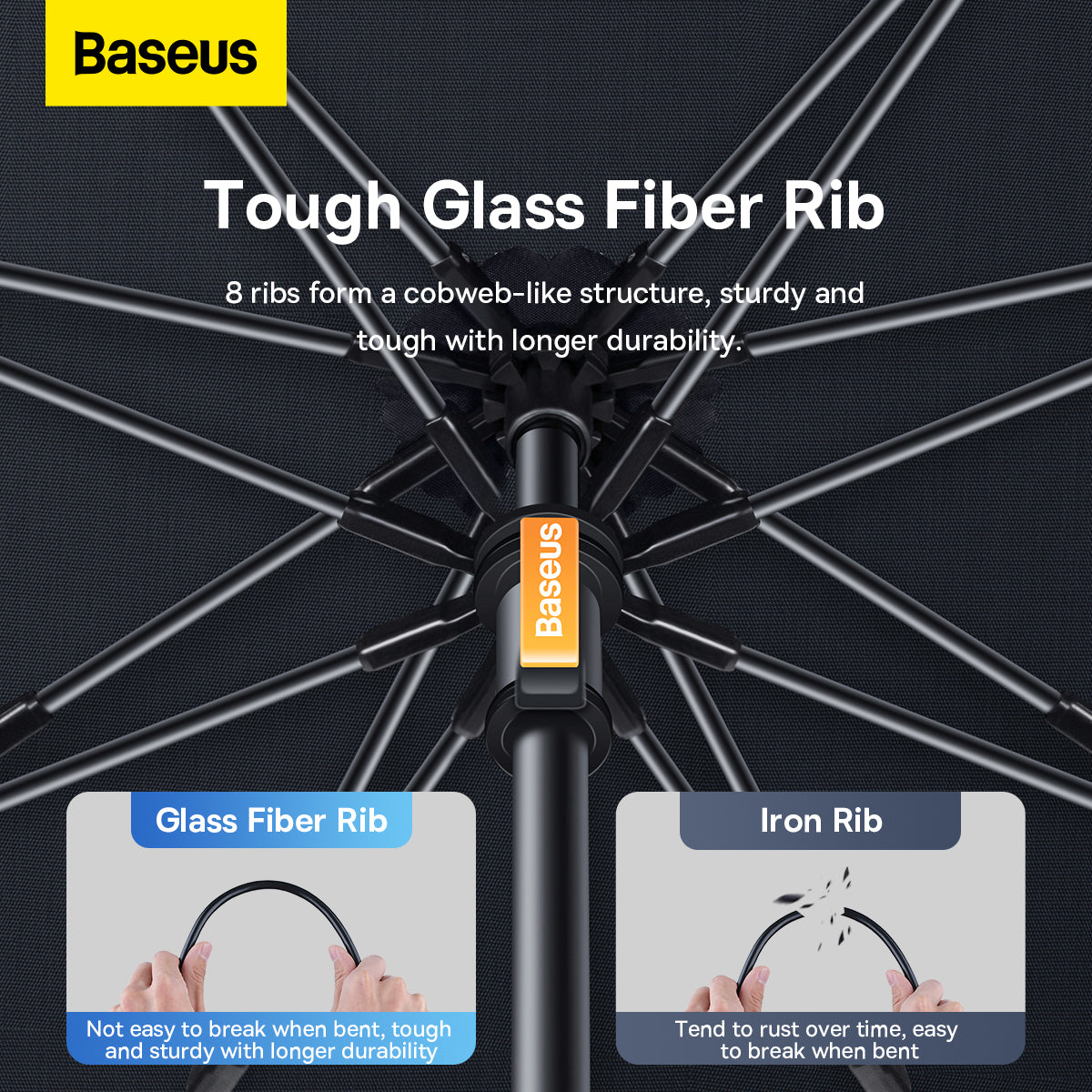 Baseus CoolRide Windshield Sun Shade Umbrella Lite Small Black