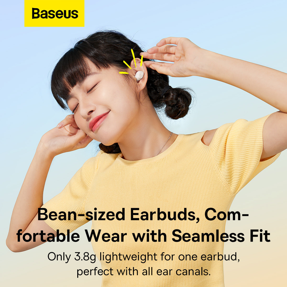 Baseus Bowie WM02 True Wireless Earphones Creamy-white