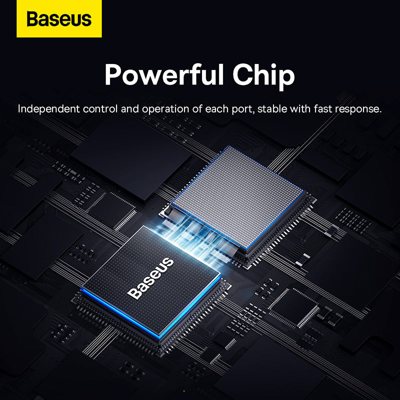 Baseus Flite Series 4-Port HUB Space Grey(Type-C to USB3.0*3+RJ45*1)