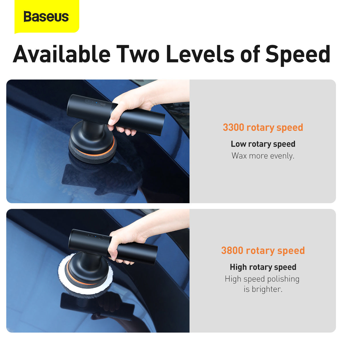 Baseus New Power Cordless Electric Polisher - Black