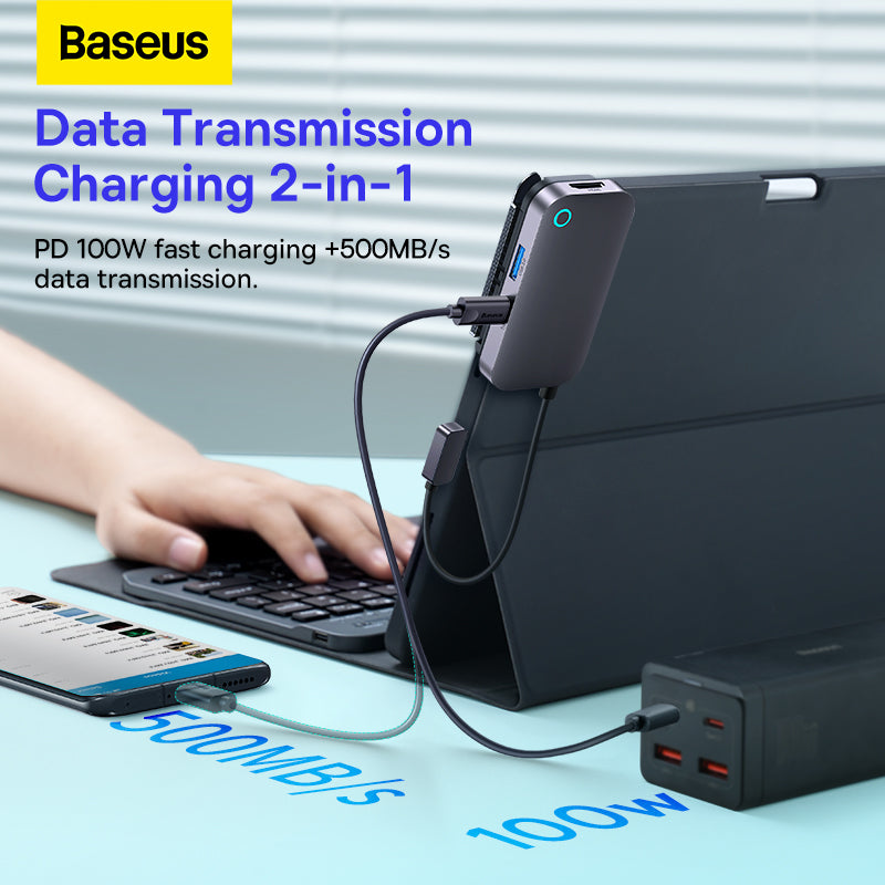 Baseus PadJoy 6-Port Type-C HUB Adapter