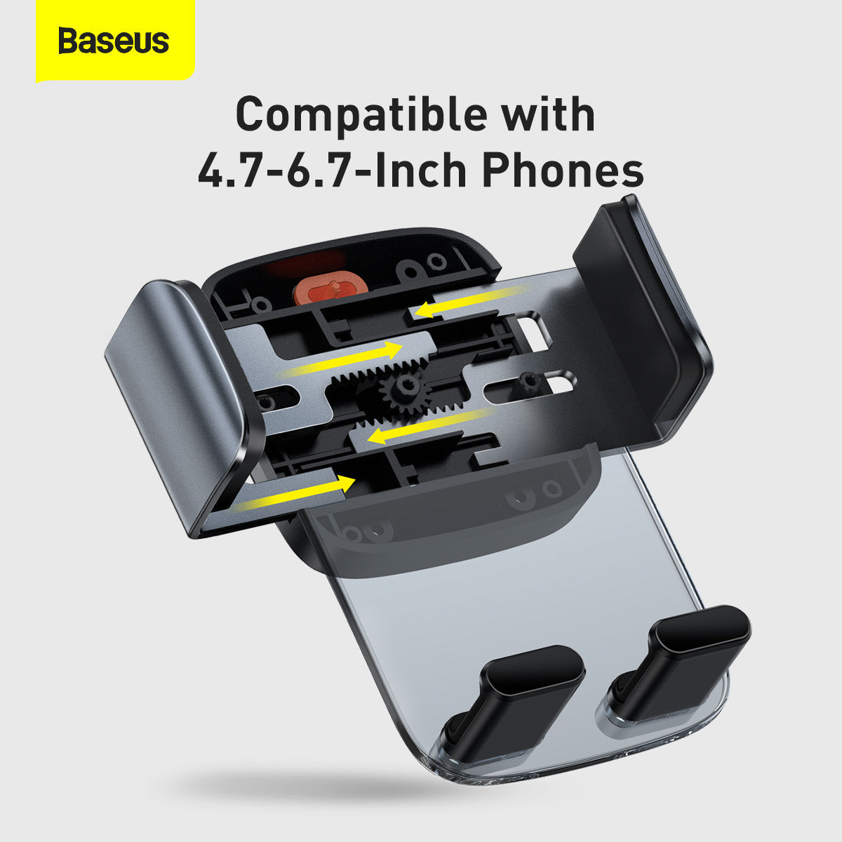 Baseus Easy Control Pro Clamp Car Mount Holder (A Set) Black