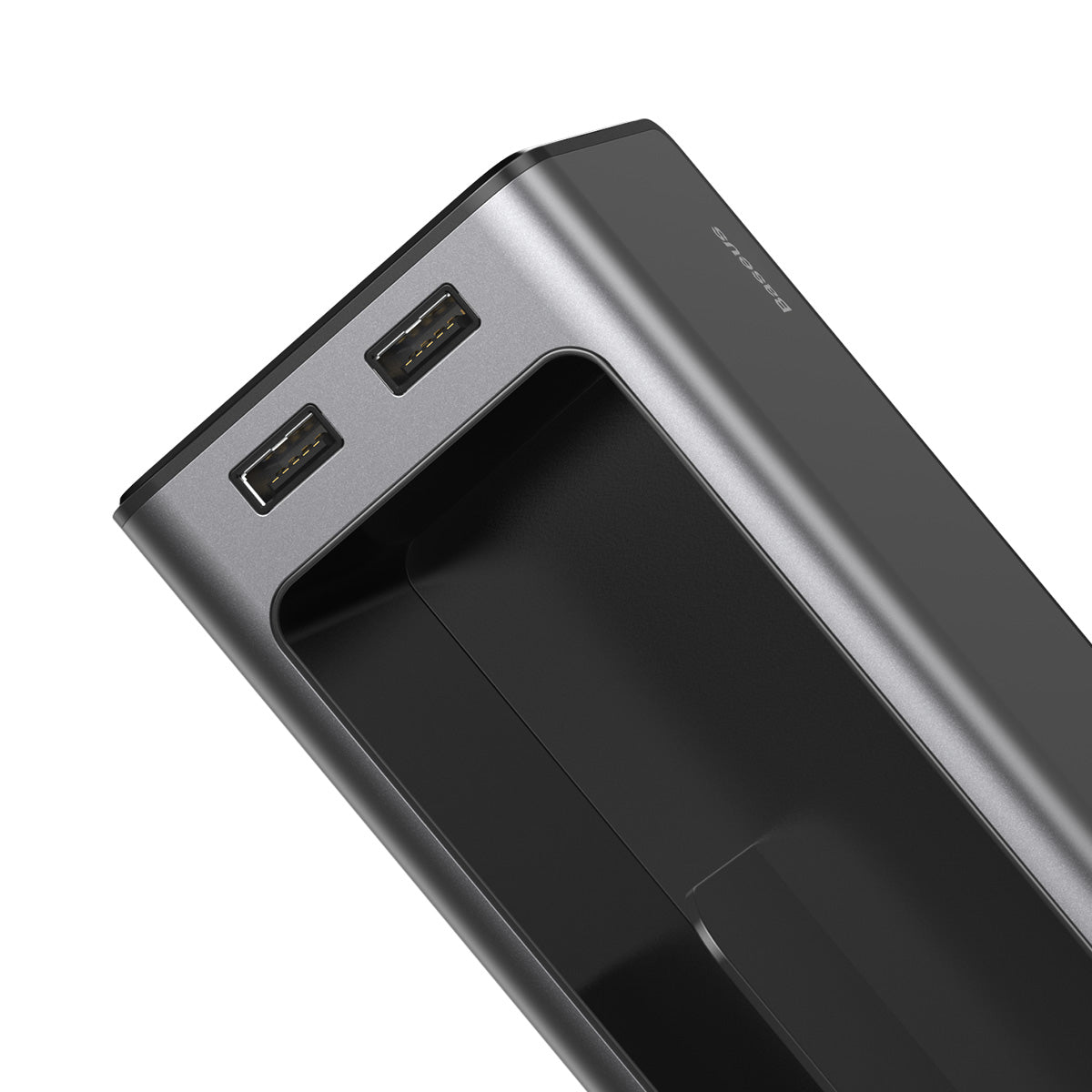 Baseus Deluxe Metal Armrest Console Organizer Dual USB Power Supply