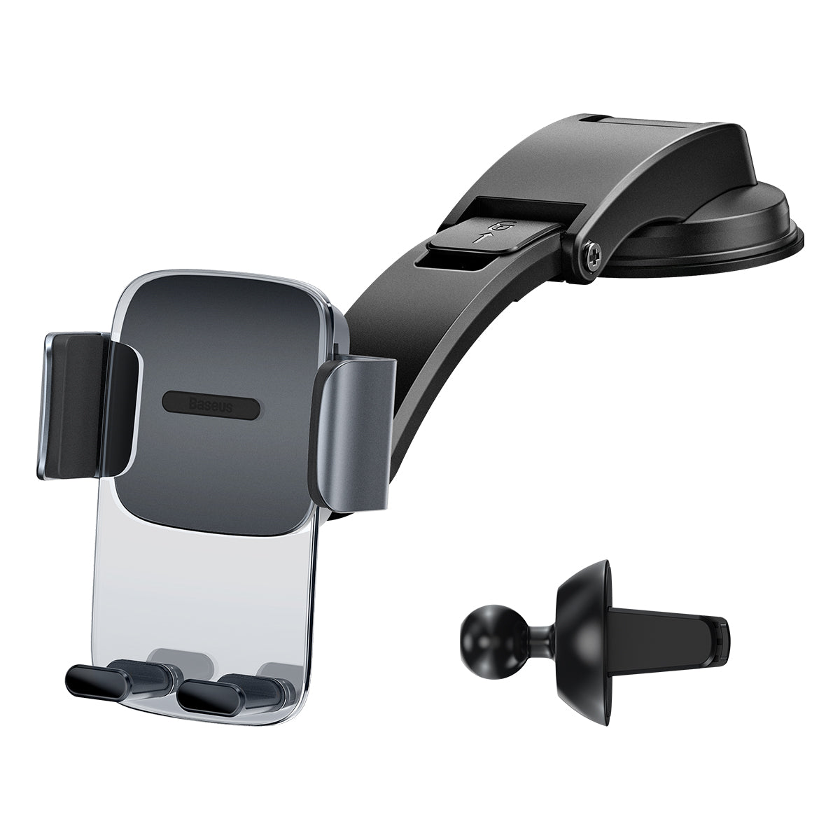 Baseus Easy Control Pro Clamp Car Mount Holder (A Set) Black