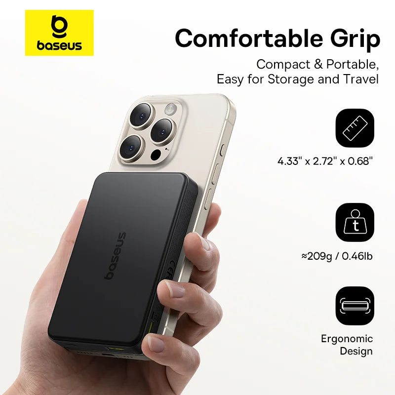 Baseus Airpow Ⅱ Qi2 Magnetic Power Bank 10000mAh 22.5W