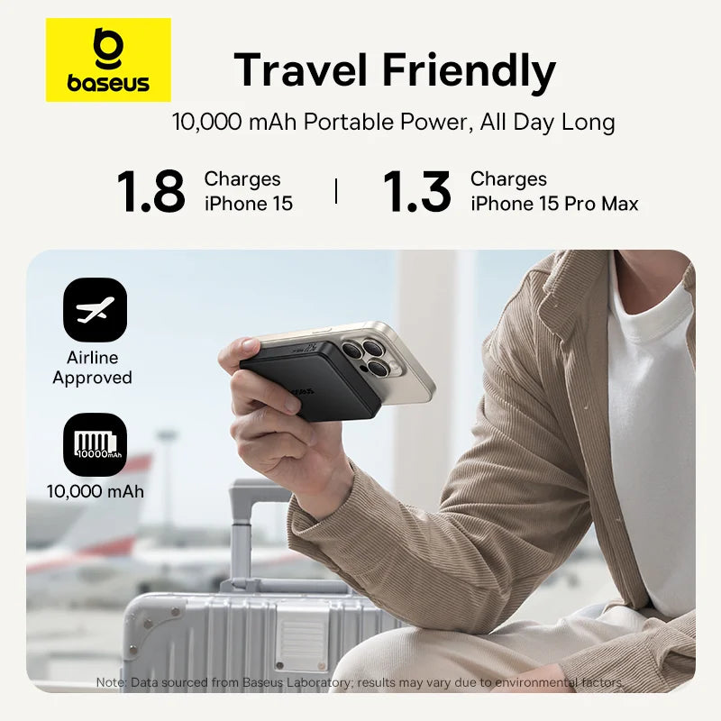 Baseus Airpow Ⅱ Qi2 Magnetic Power Bank 10000mAh 22.5W