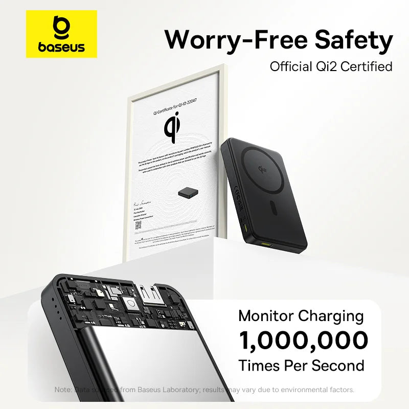 Baseus Airpow Ⅱ Qi2 Magnetic Power Bank 10000mAh 22.5W