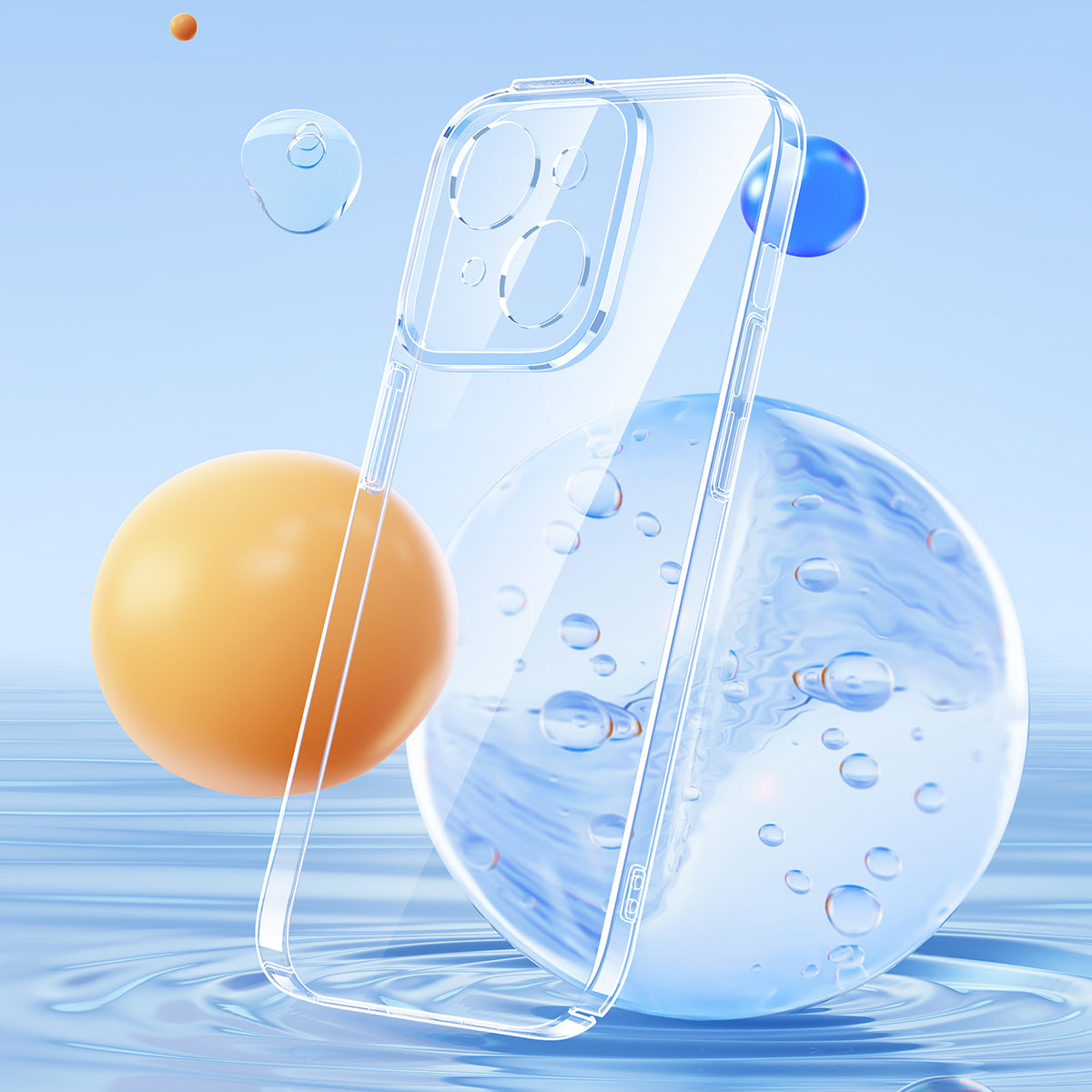 Baseus Crystal Ultra-Thin Case For 14 Plus 6.7-inch(Glass + Cleaning kit)