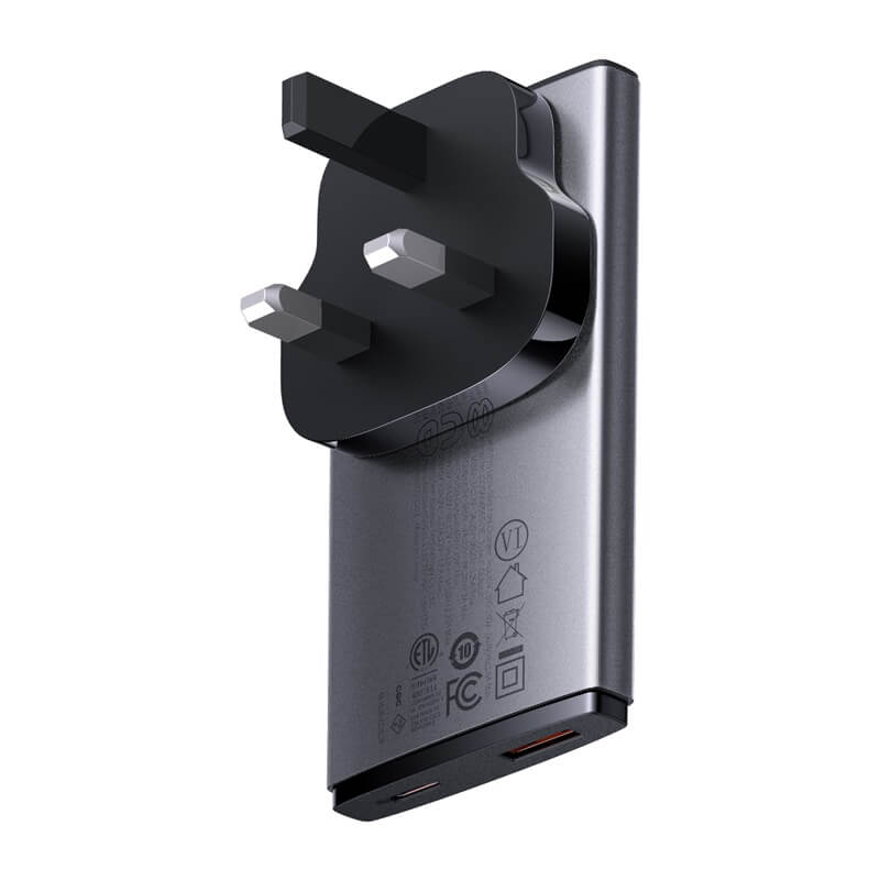 Baseus GaN5 Pro Ultra-Slim Fast Charger C+U 65W with Universal Plugs