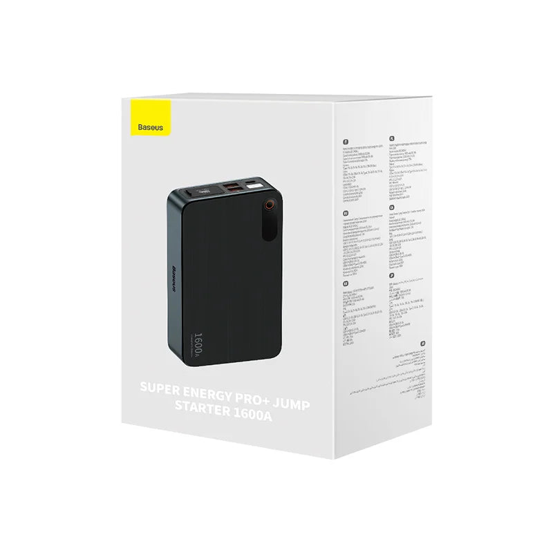 Baseus Super Energy Pro Black+ Car Jump Starter 1600A