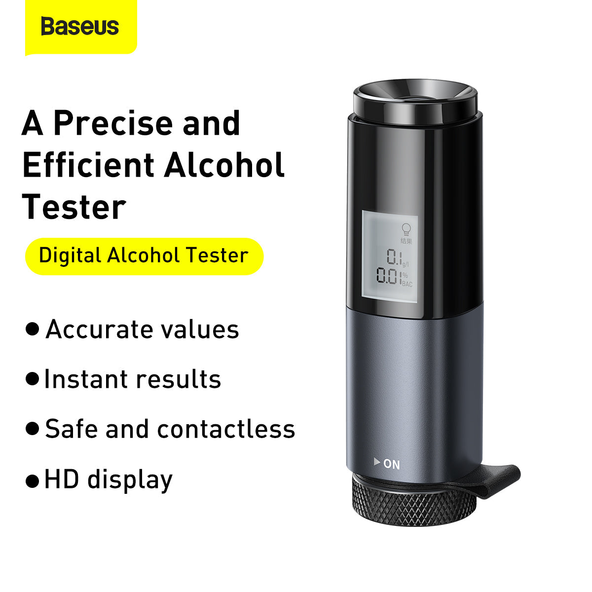 Baseus Digital Alcohol Tester LED Display
