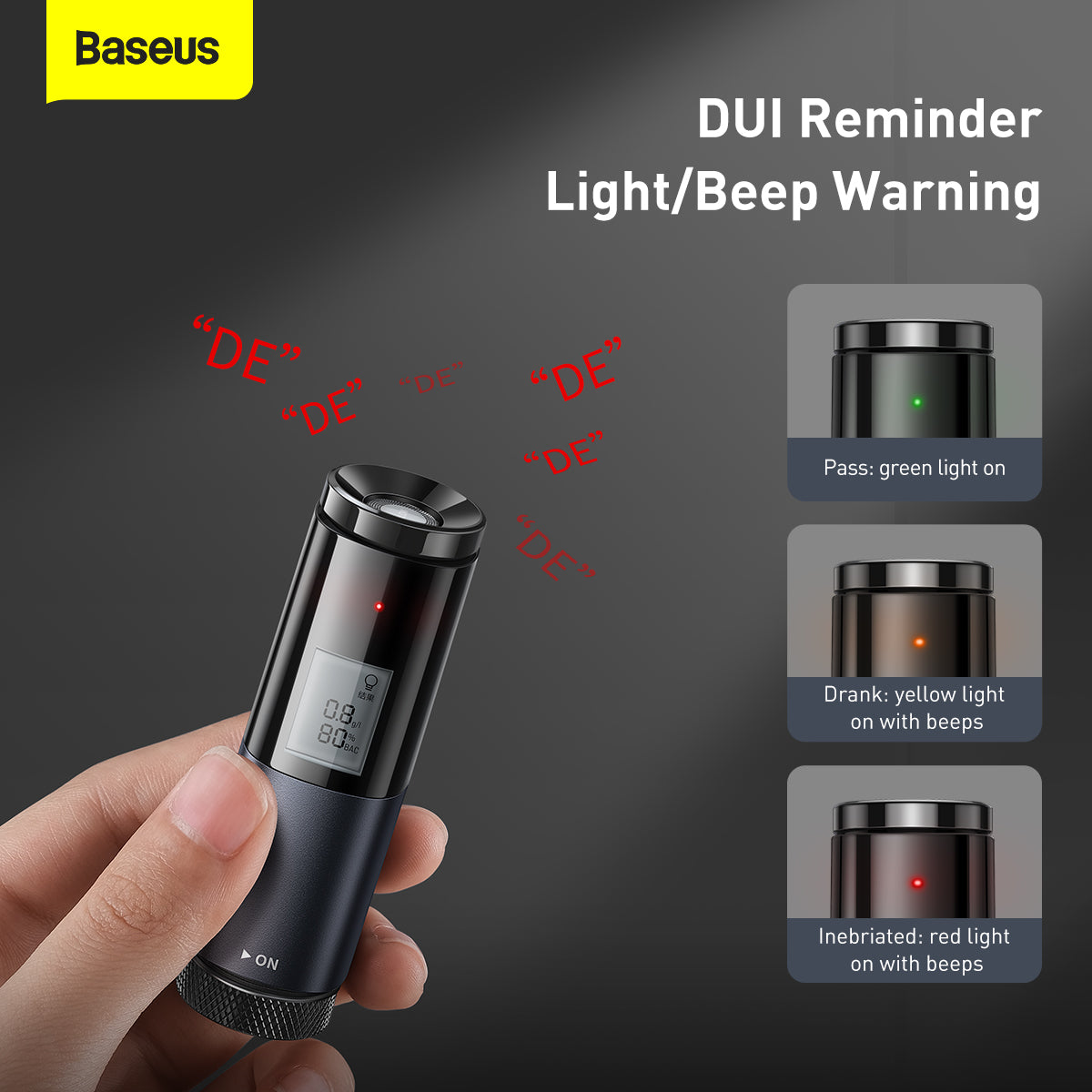 Baseus Digital Alcohol Tester LED Display