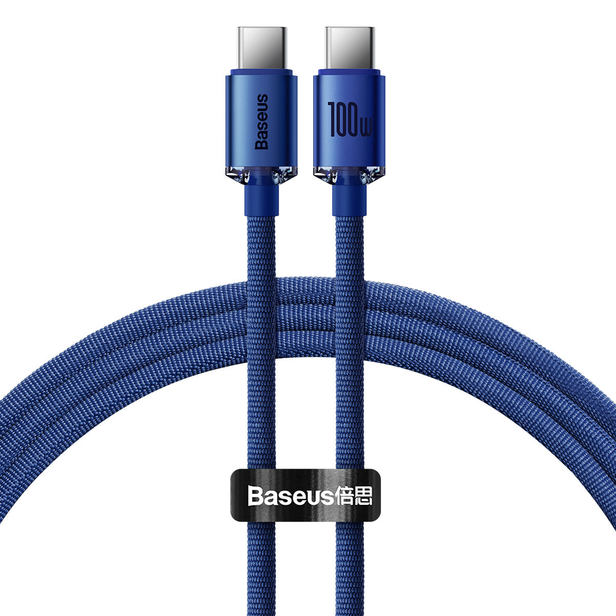 Baseus Crystal Shine Series Fast Charging Data Cable Type-C to Type-C 100W 1.2m Black