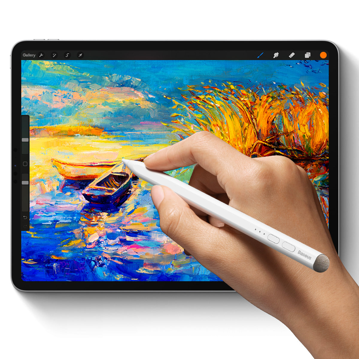 Baseus Smooth Writing Stylus with LED Indicators (Active+Passive version) White