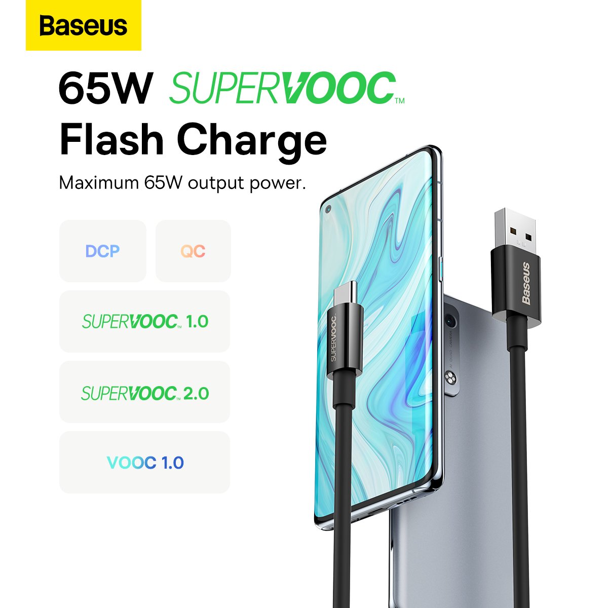Baseus Data Cable Superior Series USB to Type-C 65W