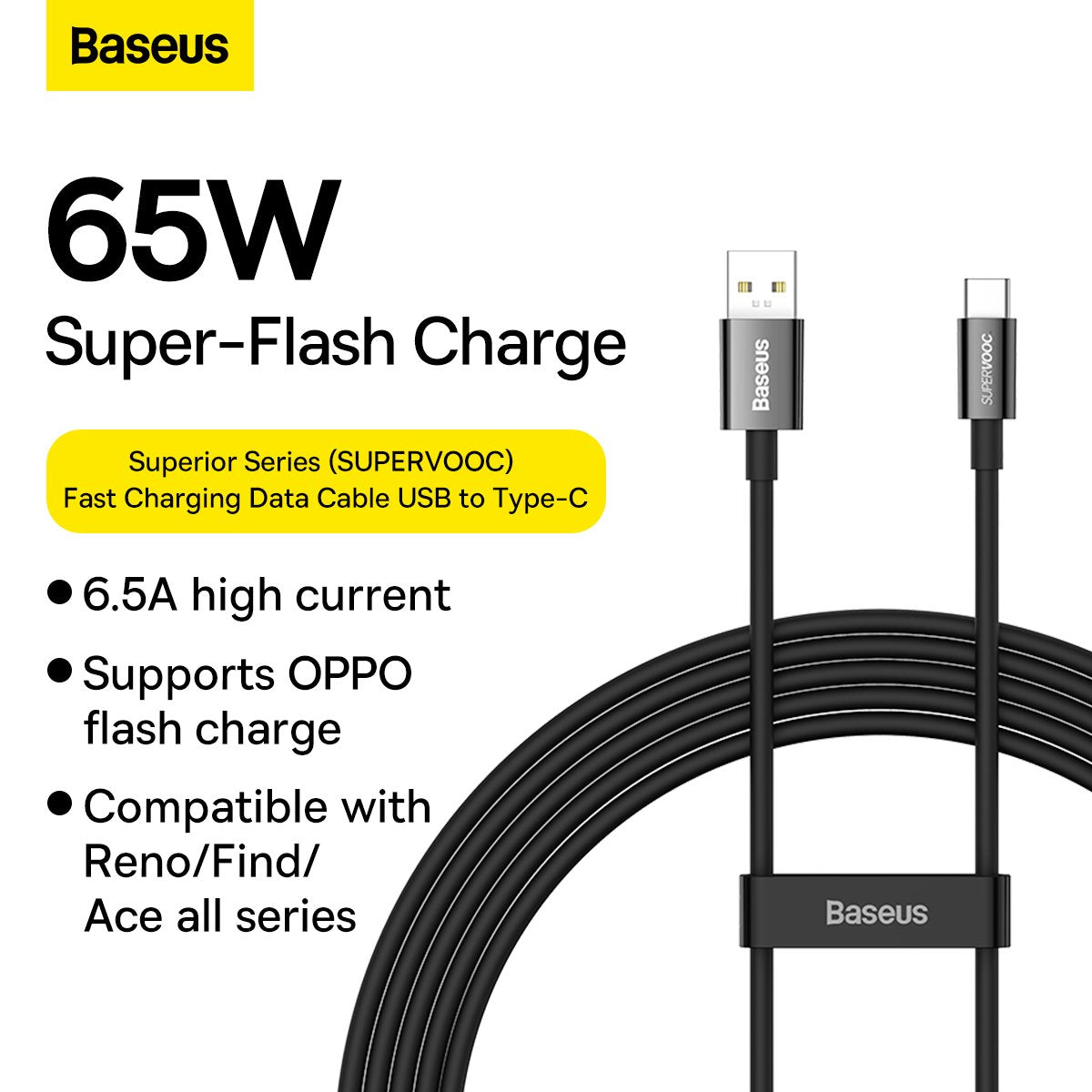 Baseus Data Cable Superior Series USB to Type-C 65W