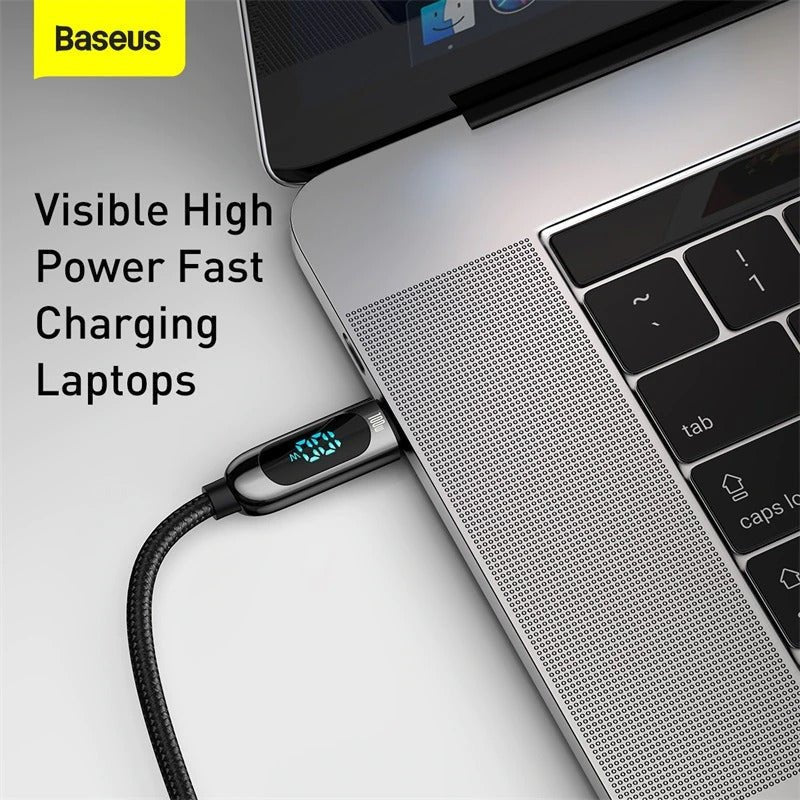 Baseus Display Fast Charging Data Cable Type-C To Type-C 100W