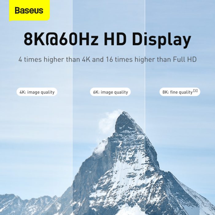 Baseus Flash Series USB4 Type C to Type C Cable 100W 8K 1M Tarnish