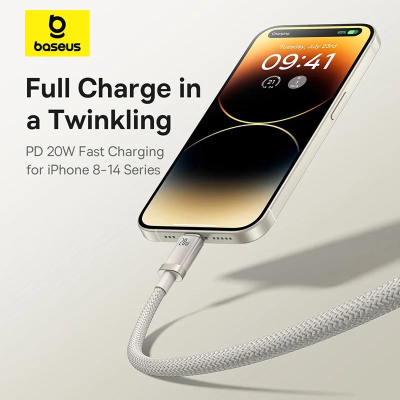 Baseus Titanium Alloy Fast Charging Cable Type-C to iP 20W
