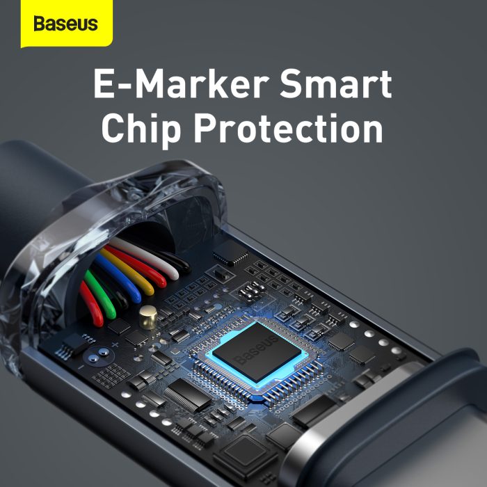 Baseus Crystal Shine Series Fast Charging Data Cable Type-C to Type-C 100W 1.2m Black