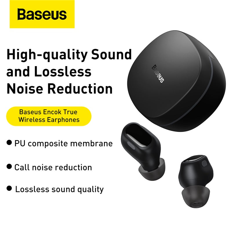 Baseus Encok True Wireless Earphones WM01 Black