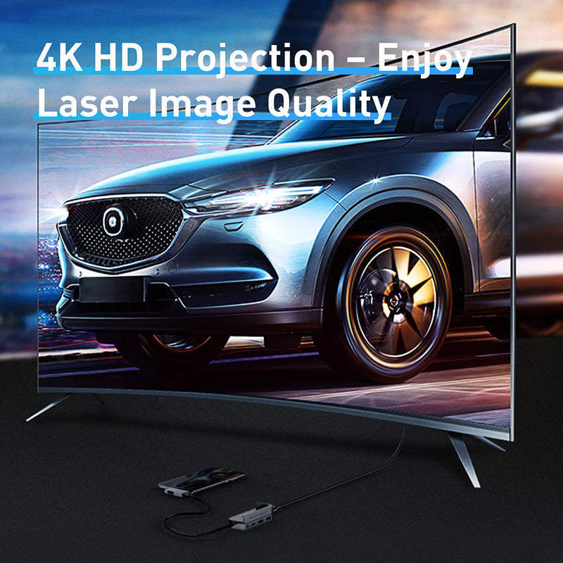 Baseus Bend Angle No.7 Multifunctional Type-C HUB Converter(Upgrade) Space Gray