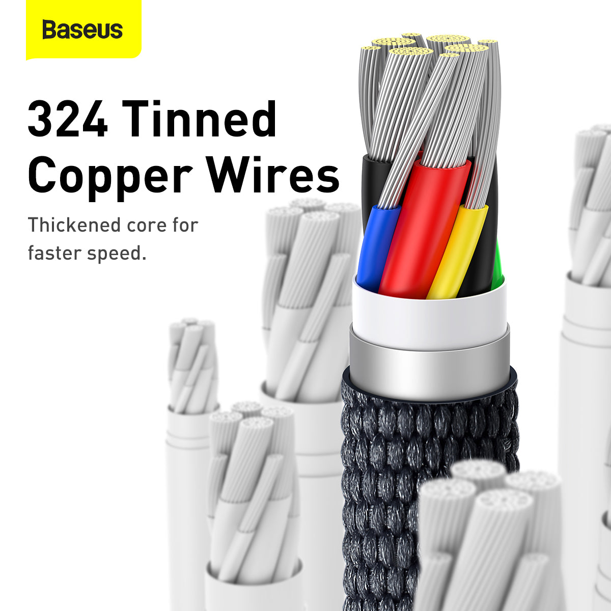 Baseus Crystal Shine Series Fast Charging Data Cable Type-C to Type-C 100W 1.2m Black