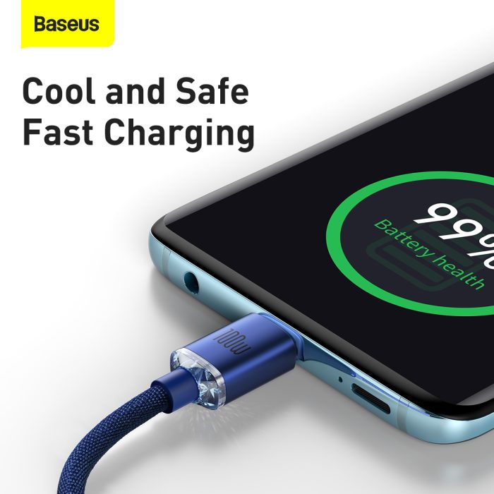 Baseus Crystal Shine Series Fast Charging Data Cable Type-C to Type-C 100W 2m