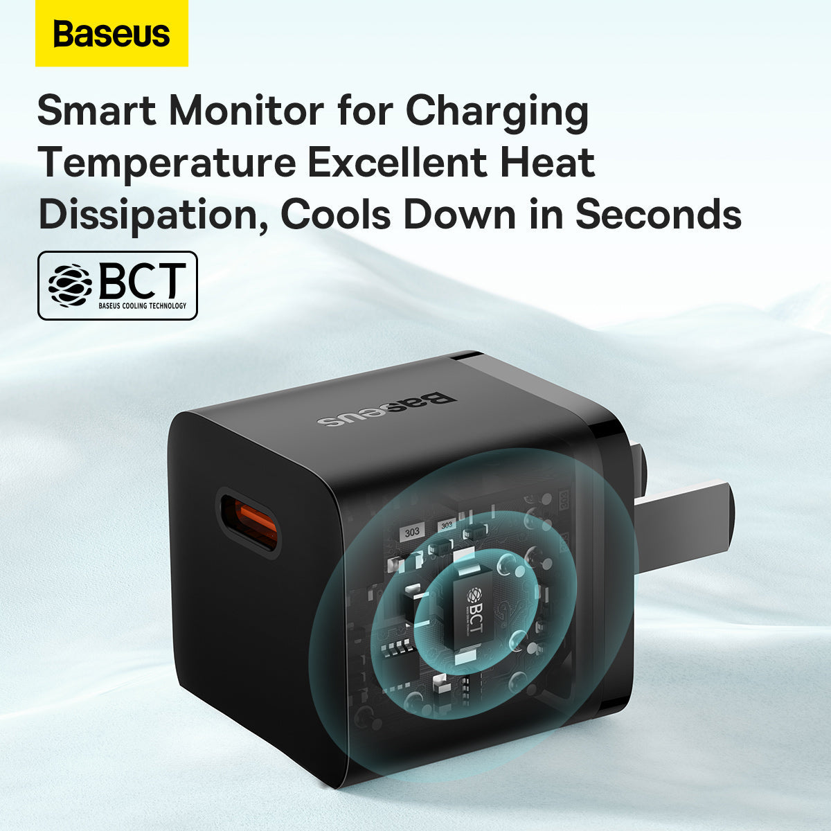 Baseus GaN5 Fast Charger 1C 20W CN (Mini) Black