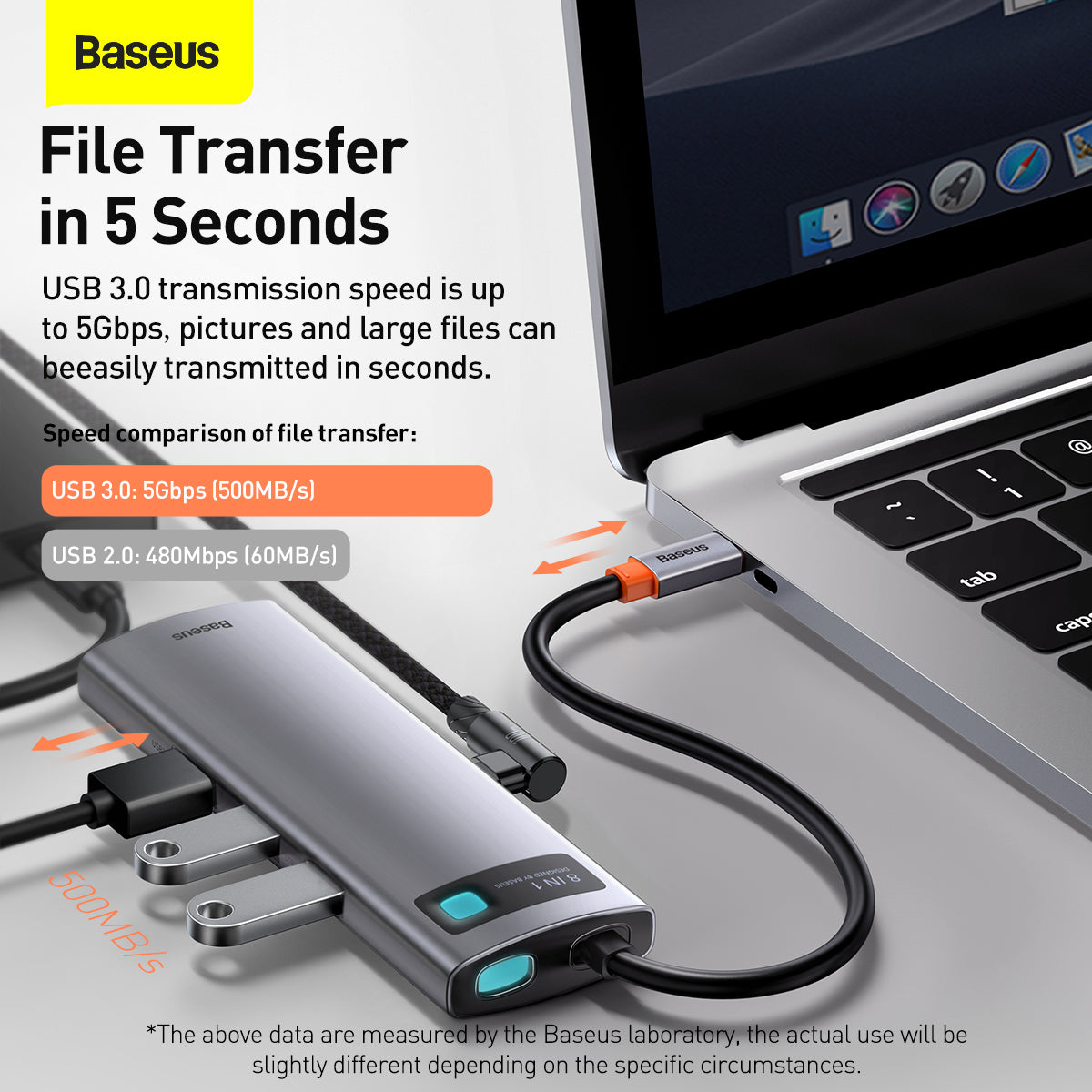 Baseus Metal Gleam Series 8 in 1 Type-C Multifunctional Hub