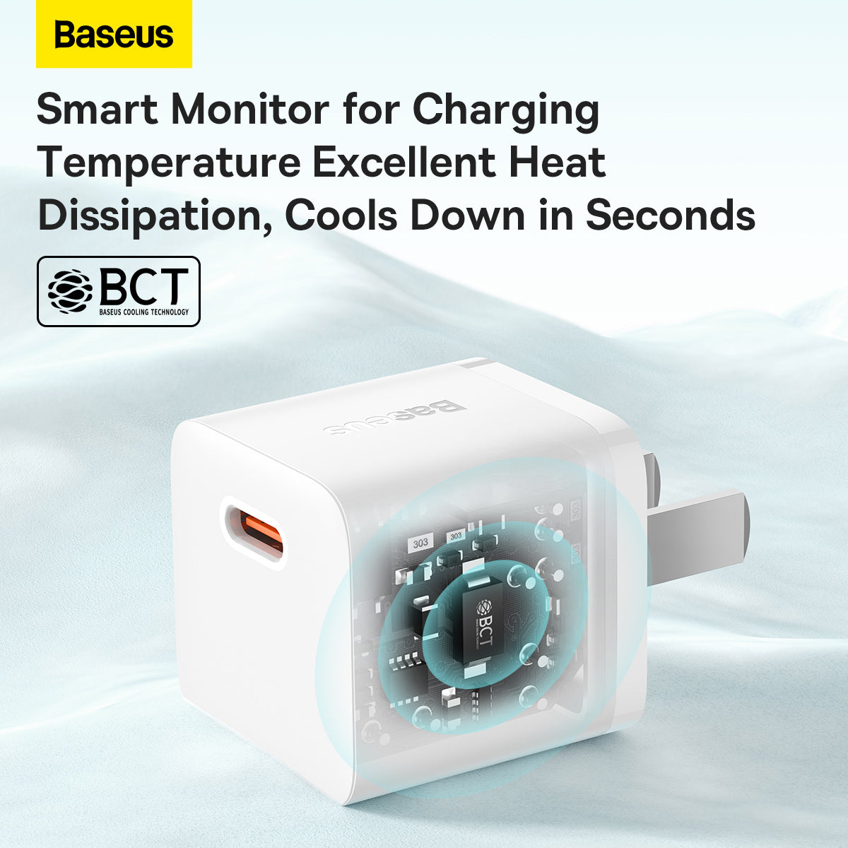 Baseus GaN5 Fast Charger Type C 20W CN Mini White