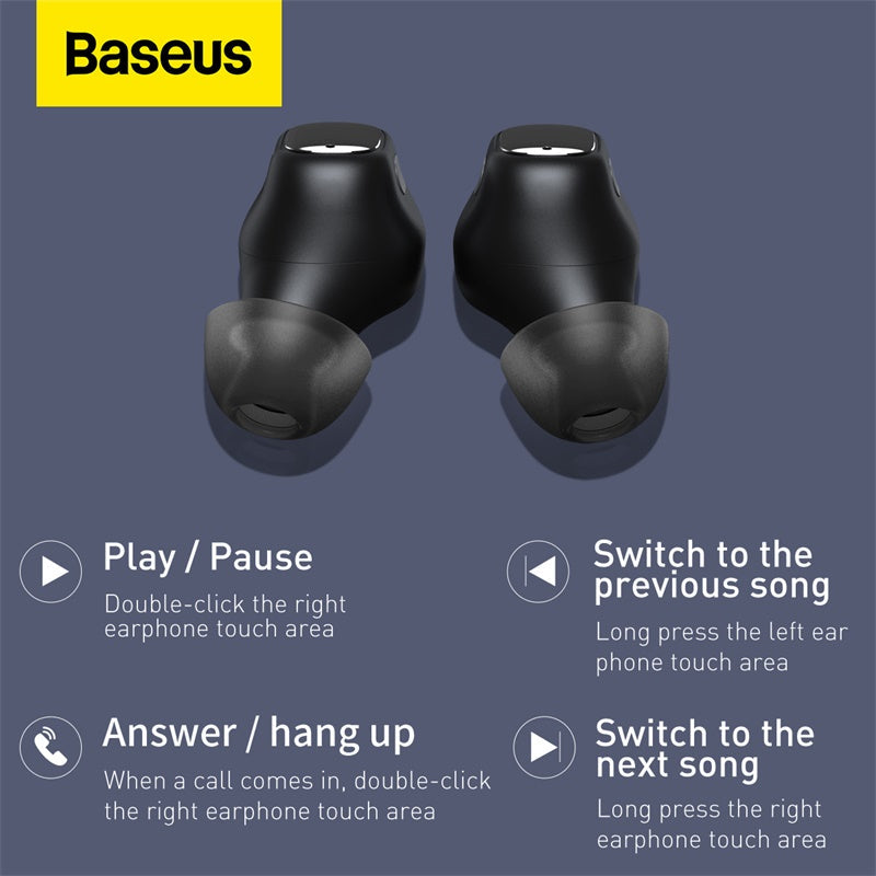 Baseus Encok True Wireless Earphones WM01 Black