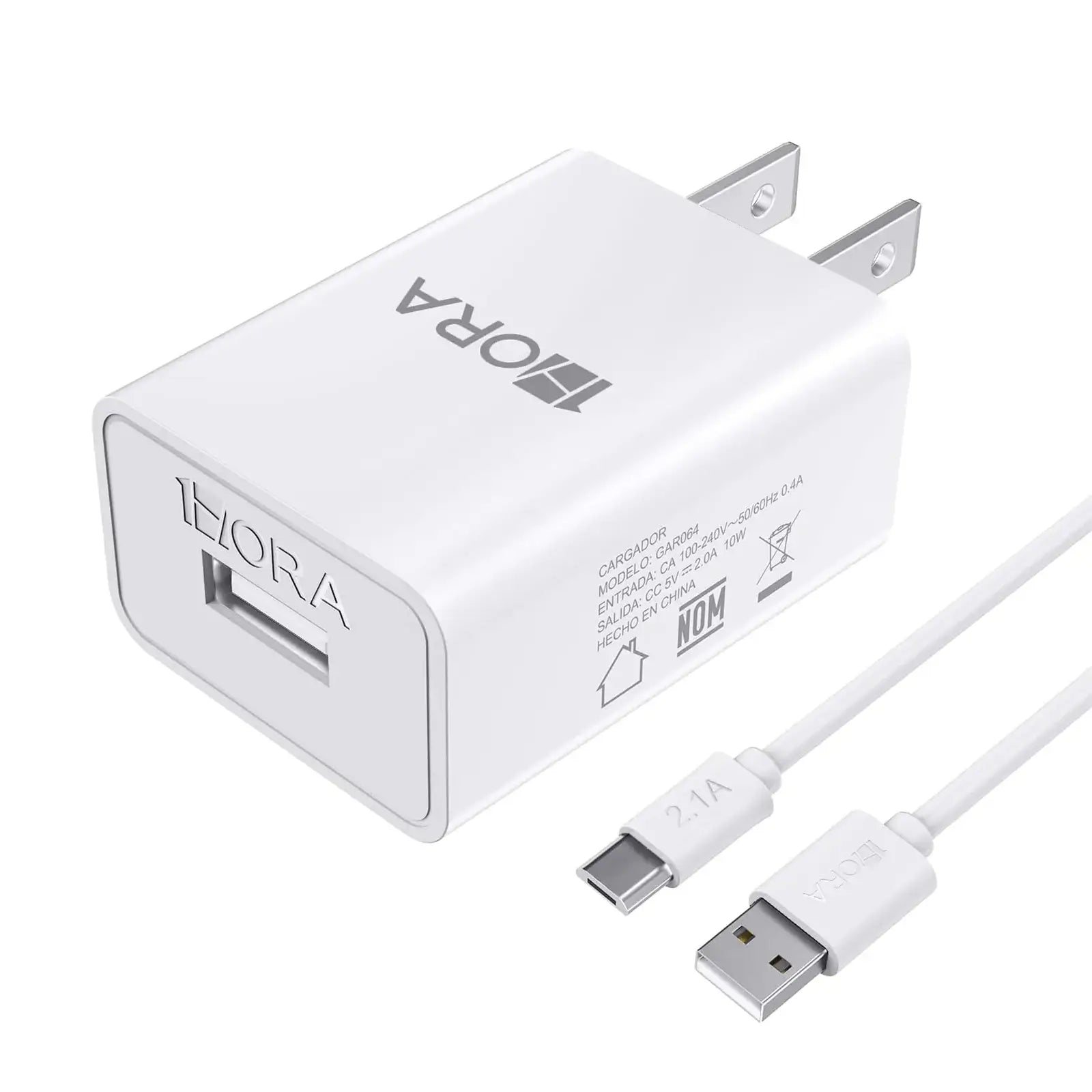 1HORA V8 Series Speed Charger 12W US)White +Micro cable(GAR124)