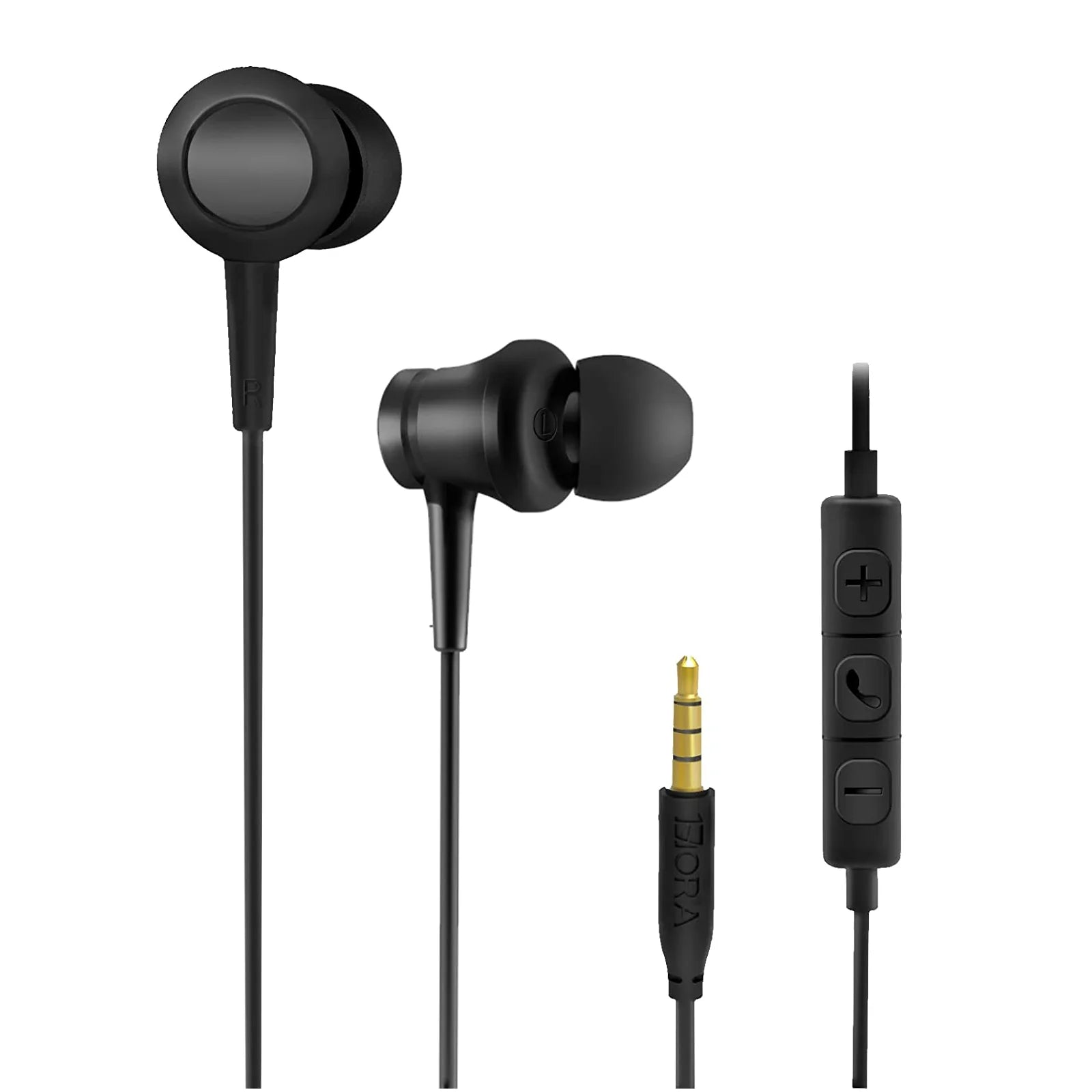 1HORA 3.5mm in-ear Wired Earphone Black (AUT111N)
