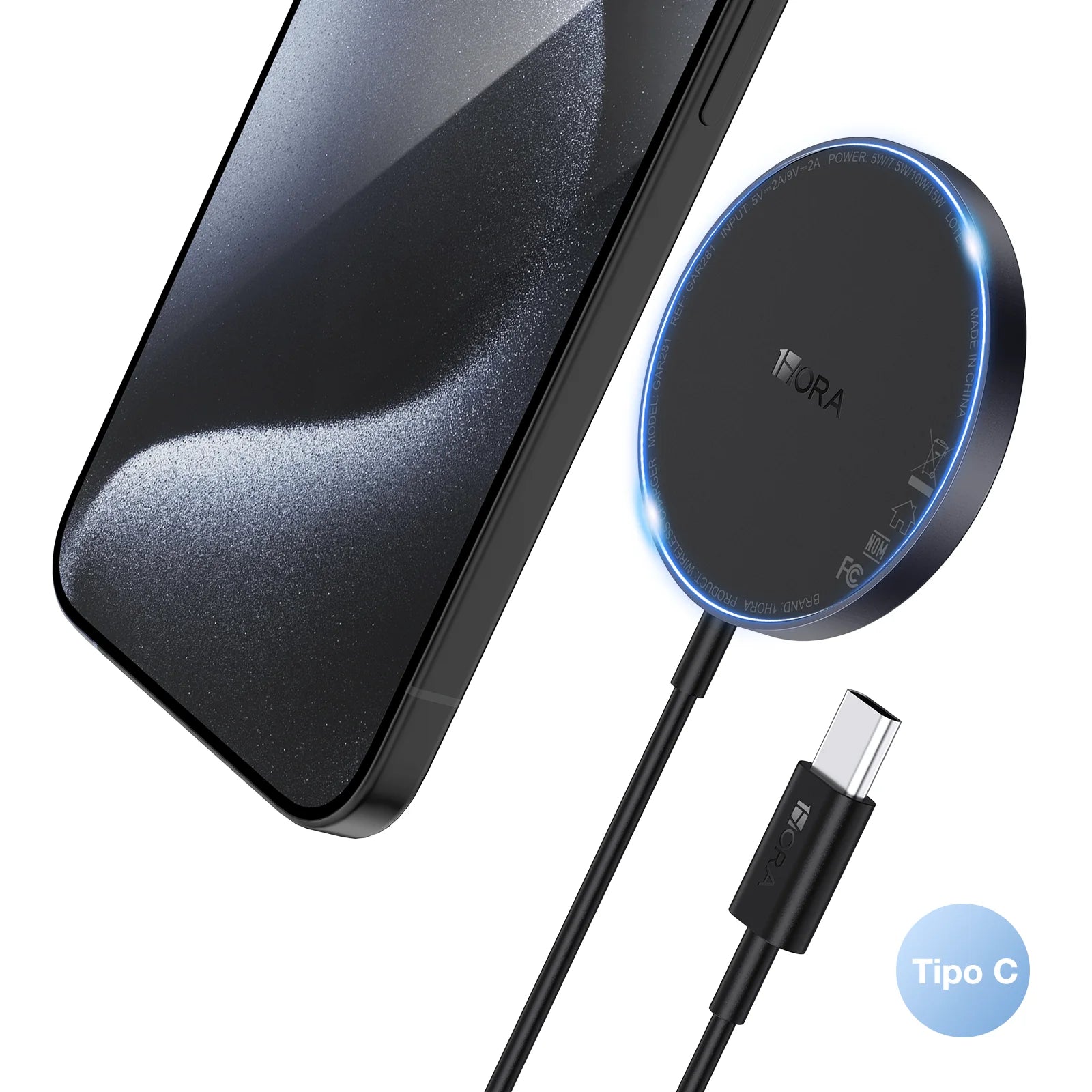 1HORA GAR281 Magnetic Wireless Charger 15W