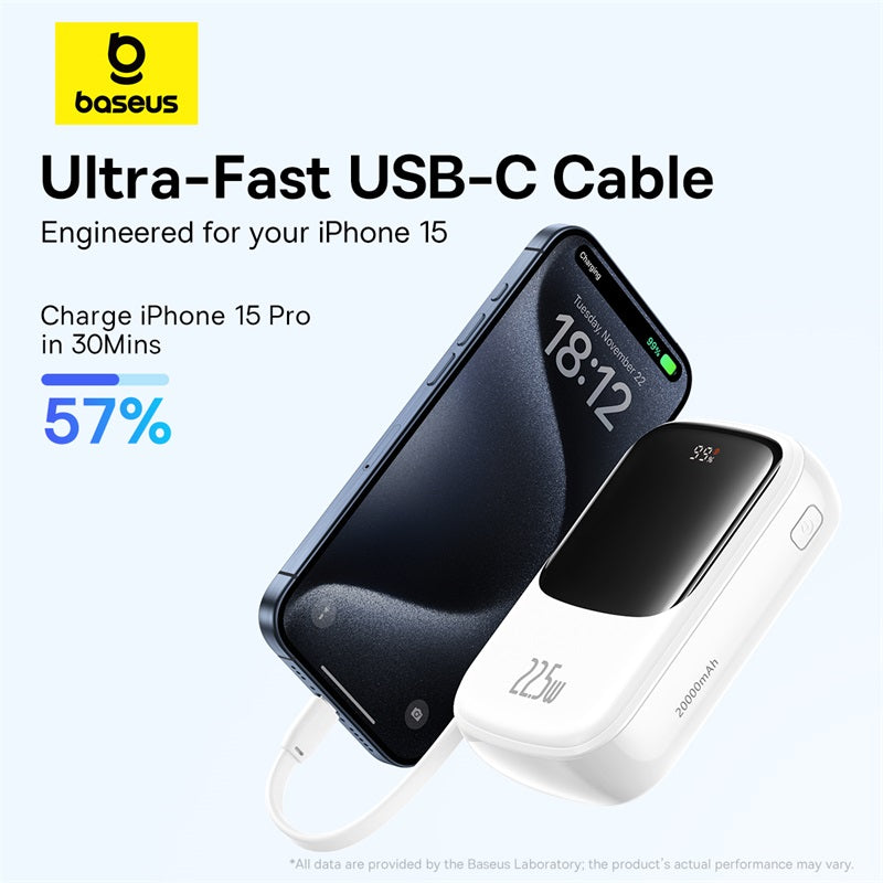 Baseus Qpow Pro+ Digital Display Fast Charge Power Bank 20000mAh 22.5W Type-C Edition