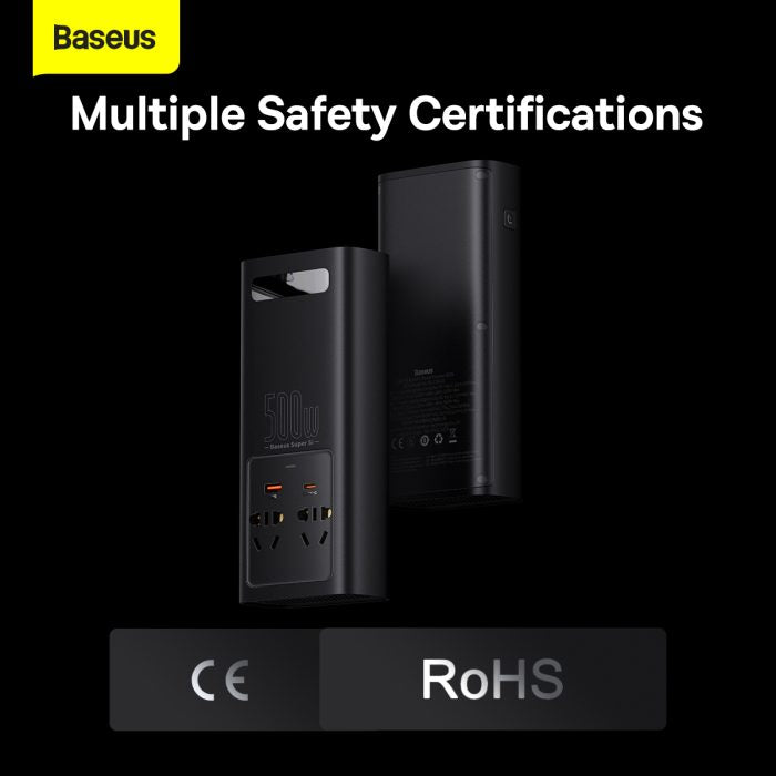Baseus Super Si Power Inverter 500W (220V CN/EU ) Black