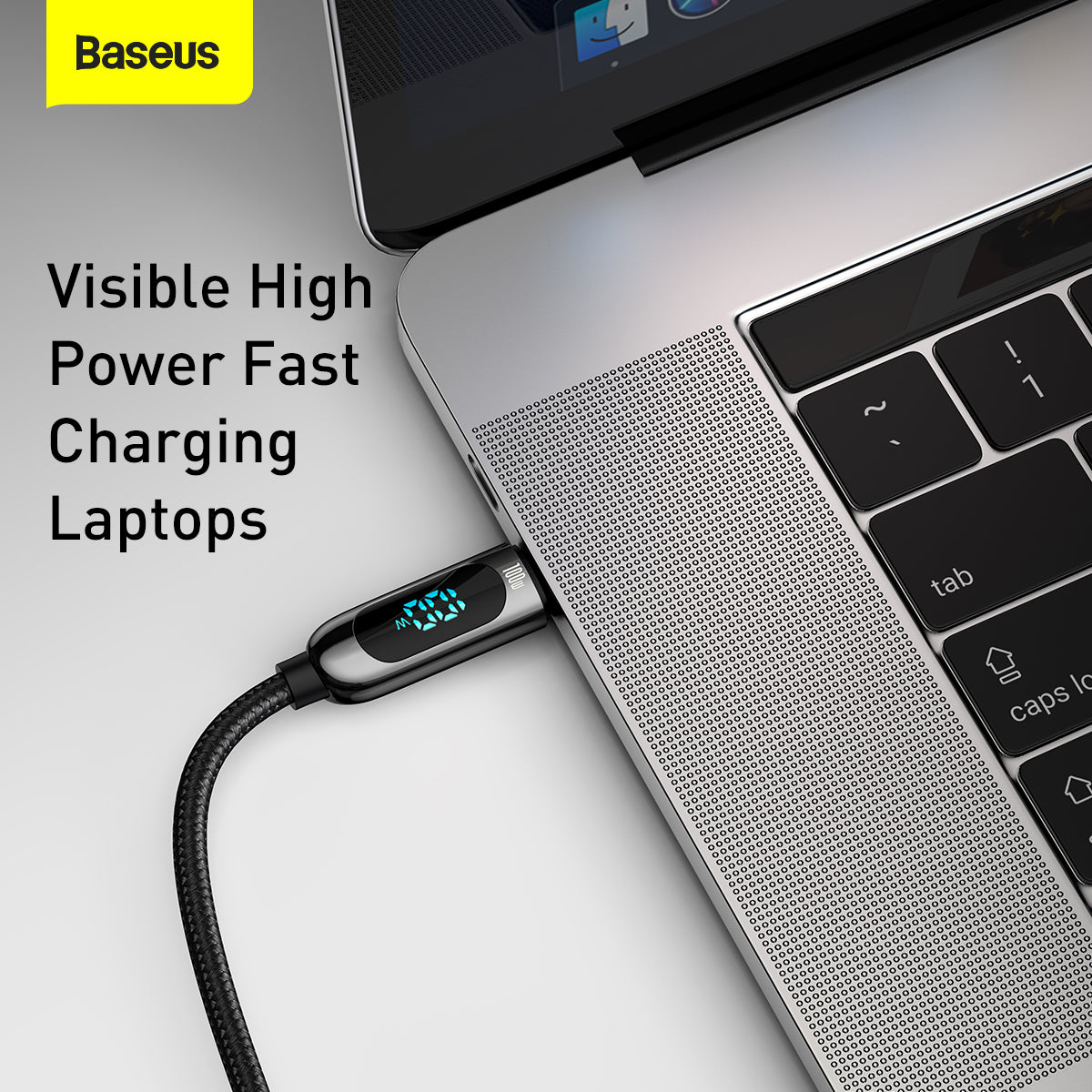 Baseus Display Fast Charging Data Cable Type-C to Type-C 100W 2m Green