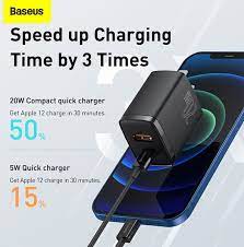 Baseus Charger Compact Super Quick U+C 20W CN