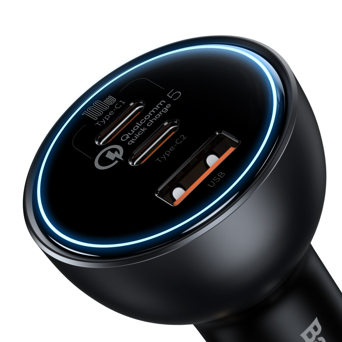 Baseus Quick Charge™ 5 Technology Multi-Port Fast Charge Car Charger C+C+U 160W