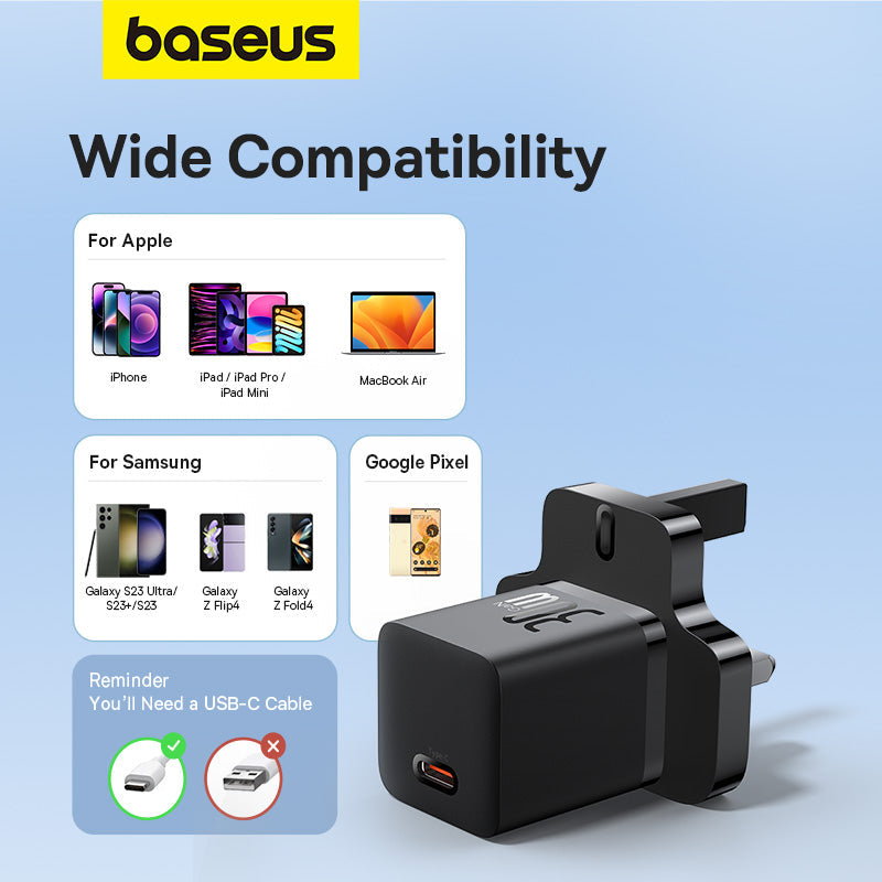 Baseus GaN5 Fast Charger mini 1C 30W