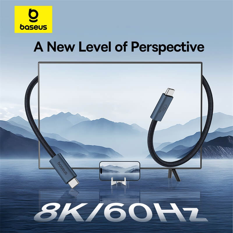 Baseus Flash Series 2 USB4 Full Featured Data Cable Type-C to Type-C 240W
