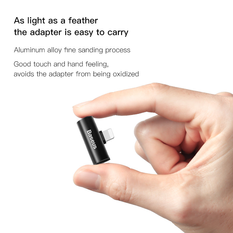 Baseus L46 Audio iPhone Male Dual Female Adapter