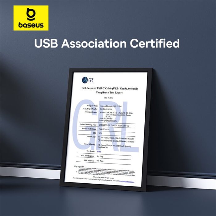 Baseus Flash Series 2 USB4 Full Featured Data Cable Type-C to Type-C 240W