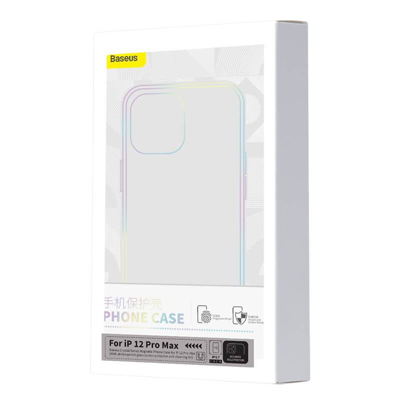 iPhone 12 Pro Max Magnetic Phone Case Baseus Crystal Series