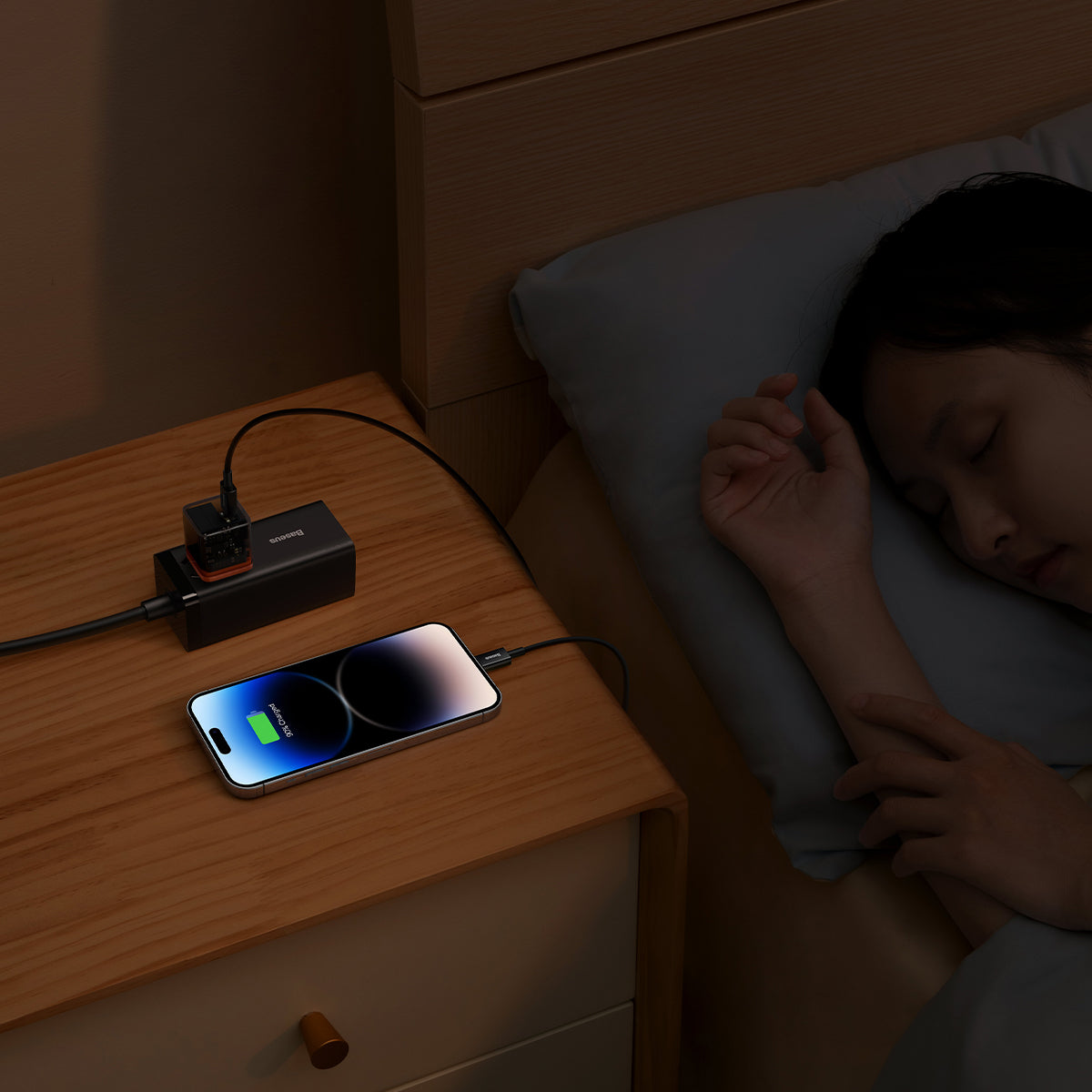 Baseus GaN5 Fast Charger Mini 1C 20W CN Amber Orange